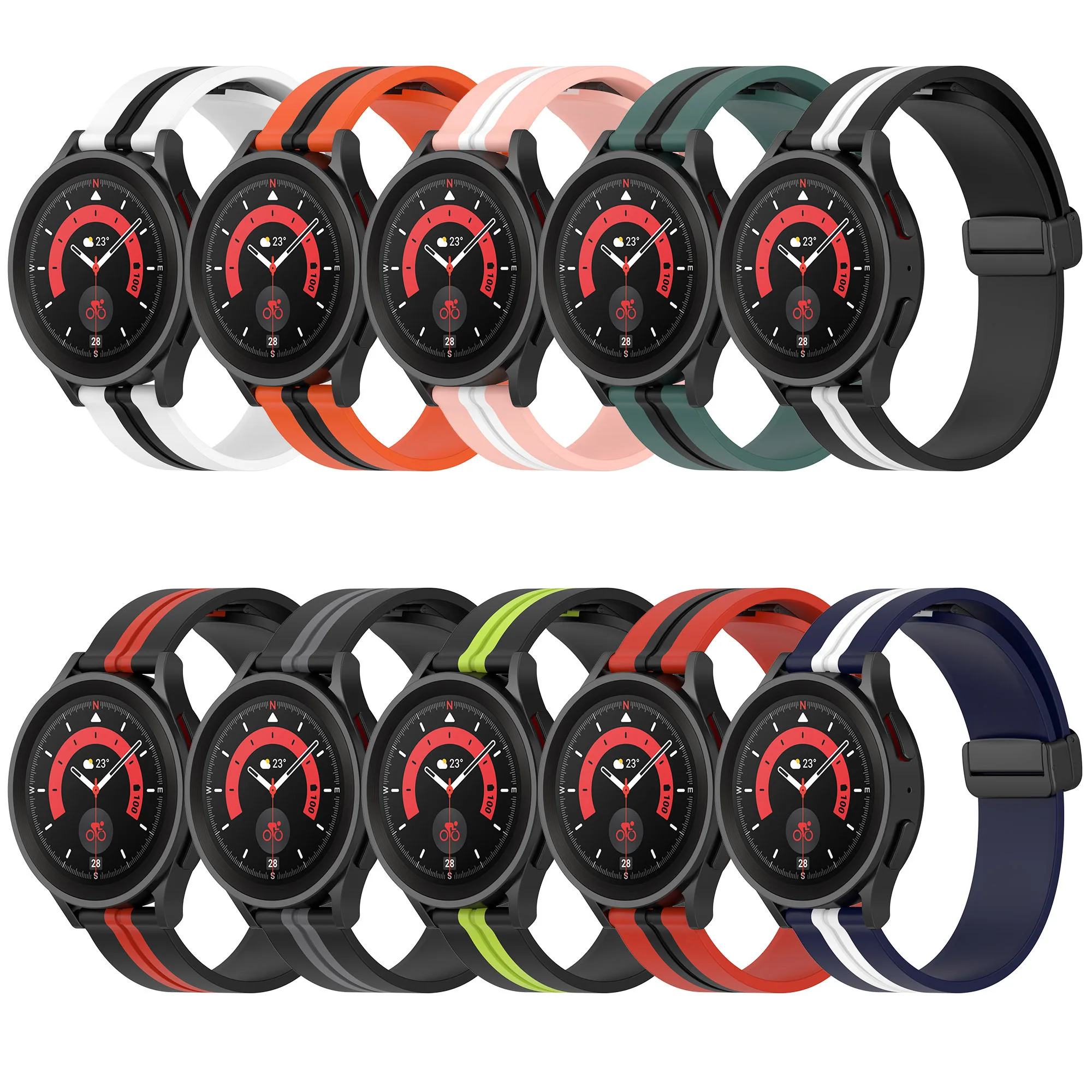 Magnetic Buckle Two-Tone Strap Universal For Huami Amazfit GTR 4 / GTR 3 Pro 2 2e 47mm 42mm Strap 20mm 22mm Watch Accessories
Magnetic Buckle Two-Tone Strap Universal For Huami Amazfit GTR 4 / GTR 3 Pro 2 2e 47mm 42mm Strap 20mm 22mm Watch Accessories