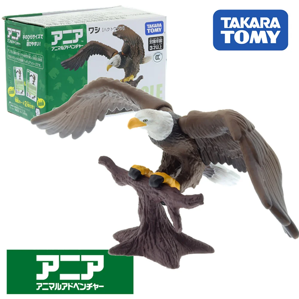 

Takara Tomy tomica Ania animal adventure AS-05 Eagle Bald Eagle Ania Animal Figure mini ABS educational diecast Resin baby toys