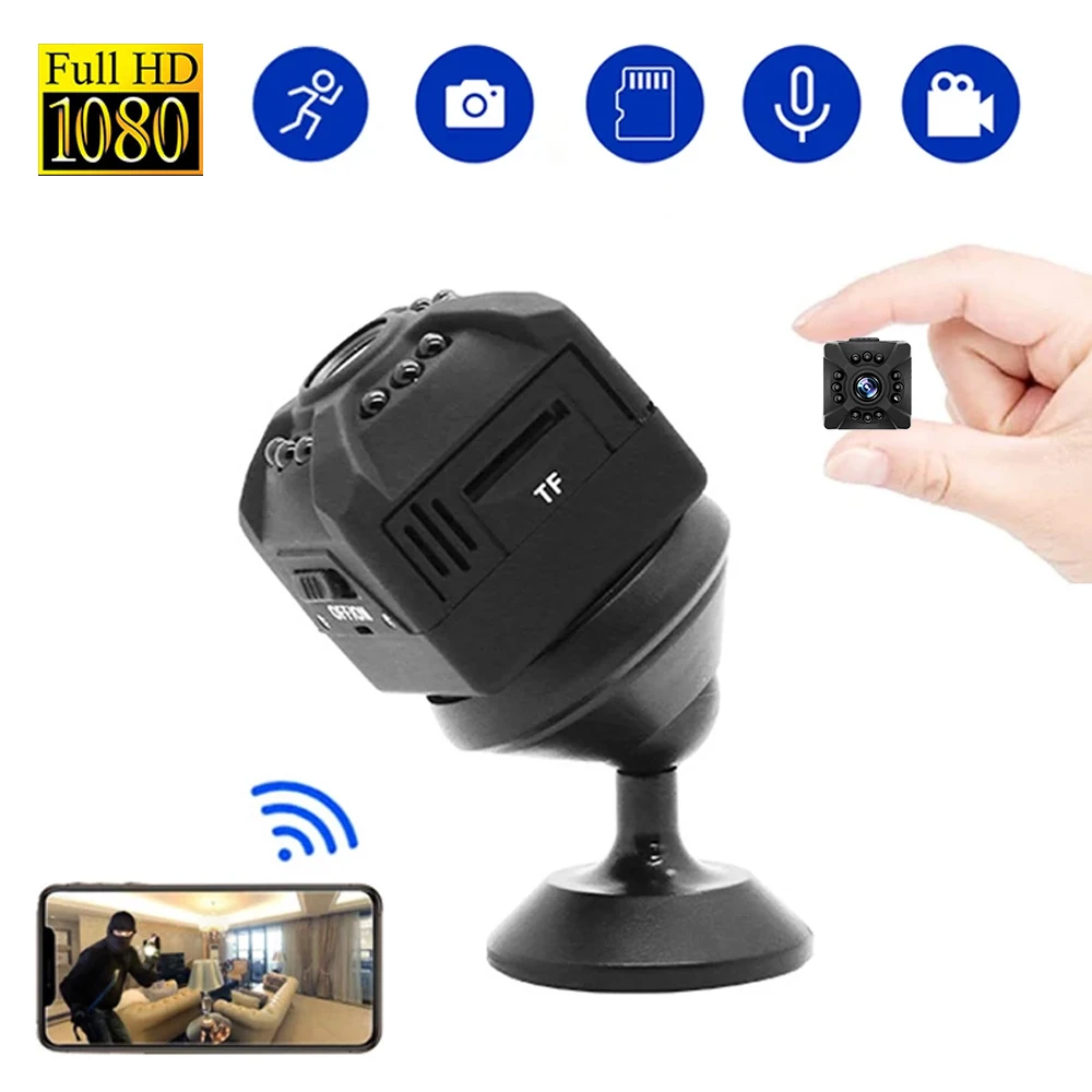 Миниатюрная IP-камера HD 1080P с ночным видением, монитор безопасности, беспроводная Wi-Fi DVR видеокамера, Спортивная DV-камера видеонаблюдения для ...
Миниатюрная IP-камера HD 1080P с ночным видением, монитор безопасности, беспроводная Wi-Fi DVR видеокамера, Спортивная DV-камера видеонаблюдения для ...