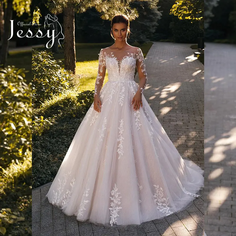 Luxury Vintage Wedding Dress Embroidered Lace On Net Ball Gown Beading Corset O-neck Full Sleeve Bridal Lace Up Vestido De Novia
Luxury Vintage Wedding Dress Embroidered Lace On Net Ball Gown Beading Corset O-neck Full Sleeve Bridal Lace Up Vestido De Novia