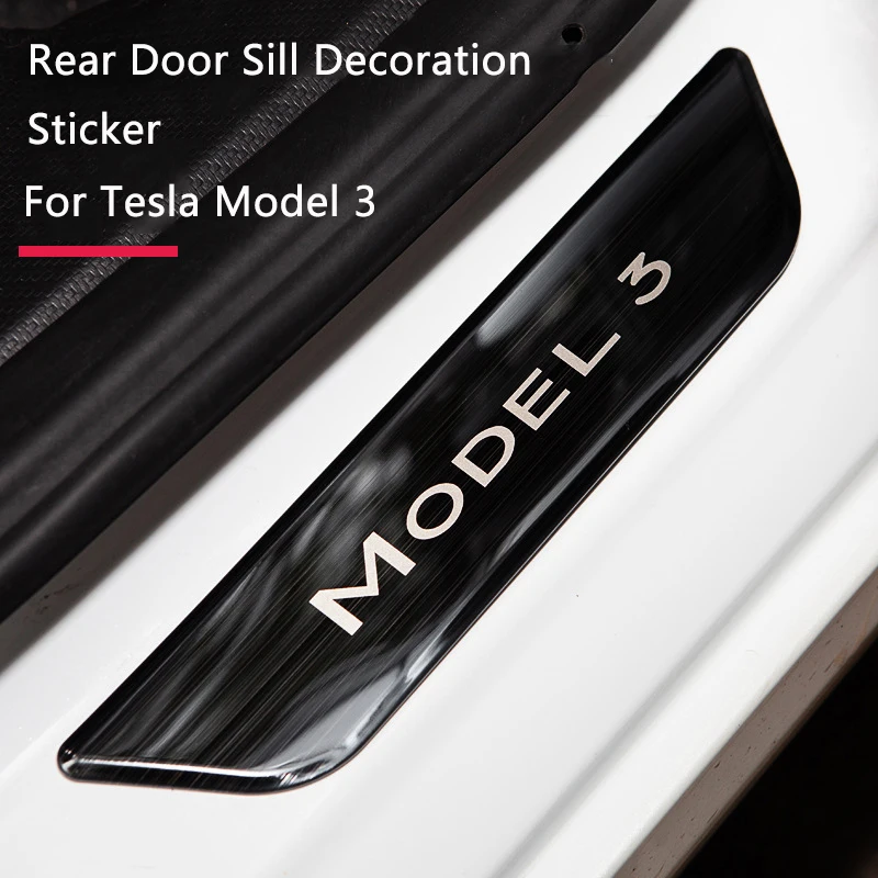 For Tesla Model 3 Model Y Original Car Accessories Rear Door Sill Decoration Sticker Model 3 Pedal Protector Strip
For Tesla Model 3 Model Y Original Car Accessories Rear Door Sill Decoration Sticker Model 3 Pedal Protector Strip