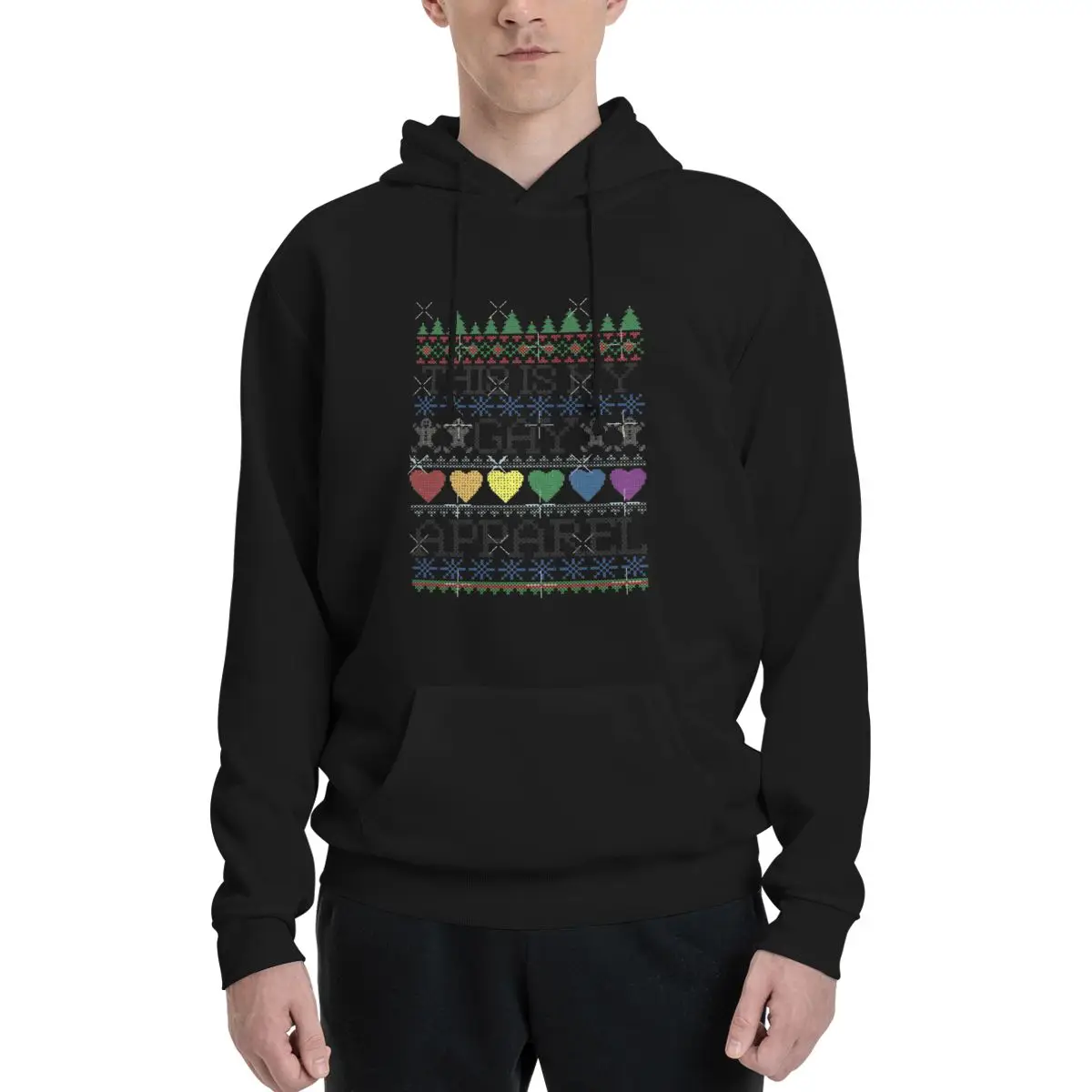 Gay Apparel Ugly Christmas Sweater Polyester Hoodie Men's Women's Sweater Size XXS-3XL
Gay Apparel Ugly Christmas Sweater Polyester Hoodie Men's Women's Sweater Size XXS-3XL