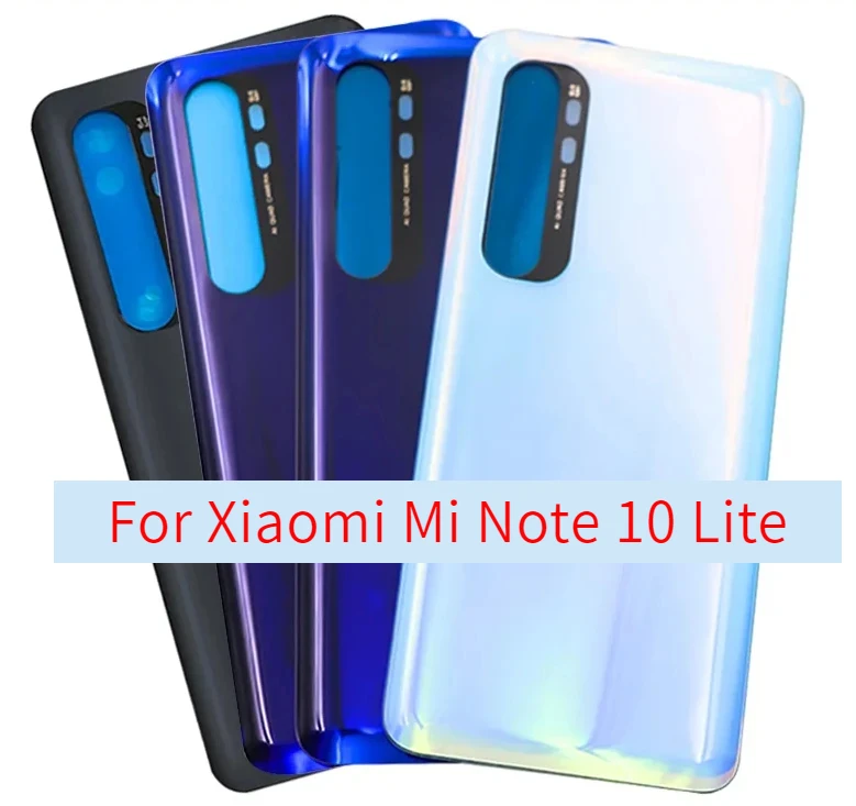 Задняя крышка батарейного отсека 3D для Xiaomi Mi Note 10 Lite стеклянная панель Note10 задняя