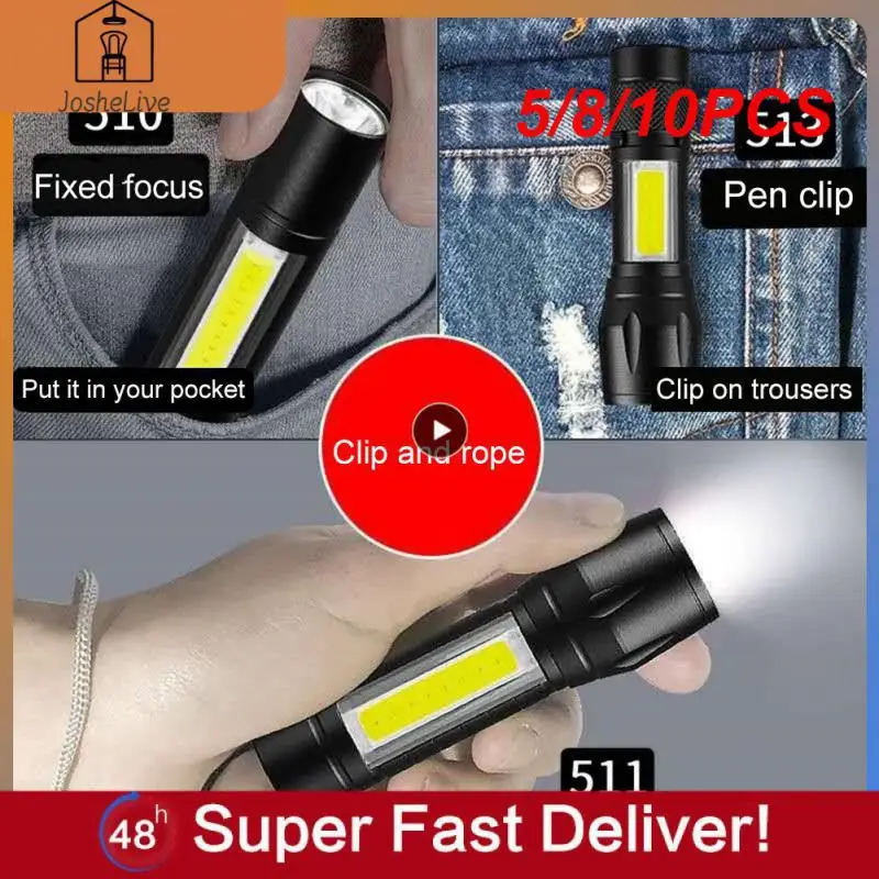 5/8/10PCS Zoomable Rechargeable Lamp For Camping Cycling Climbing Flashlight Strong Lamp Led Flashlight 2000lm Mini 
5/8/10PCS Zoomable Rechargeable Lamp For Camping Cycling Climbing Flashlight Strong Lamp Led Flashlight 2000lm Mini