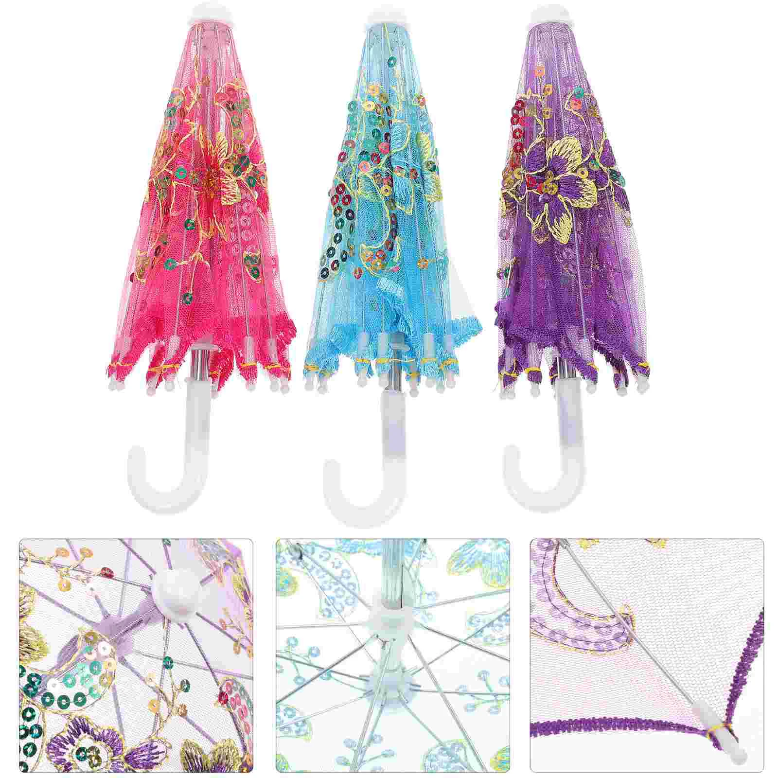 Umbrella Mini Toy Model Kids House Imitation Miniature Lace Simulation Decoration Children Decorations Parasol Play Embroidery
Umbrella Mini Toy Model Kids House Imitation Miniature Lace Simulation Decoration Children Decorations Parasol Play Embroidery