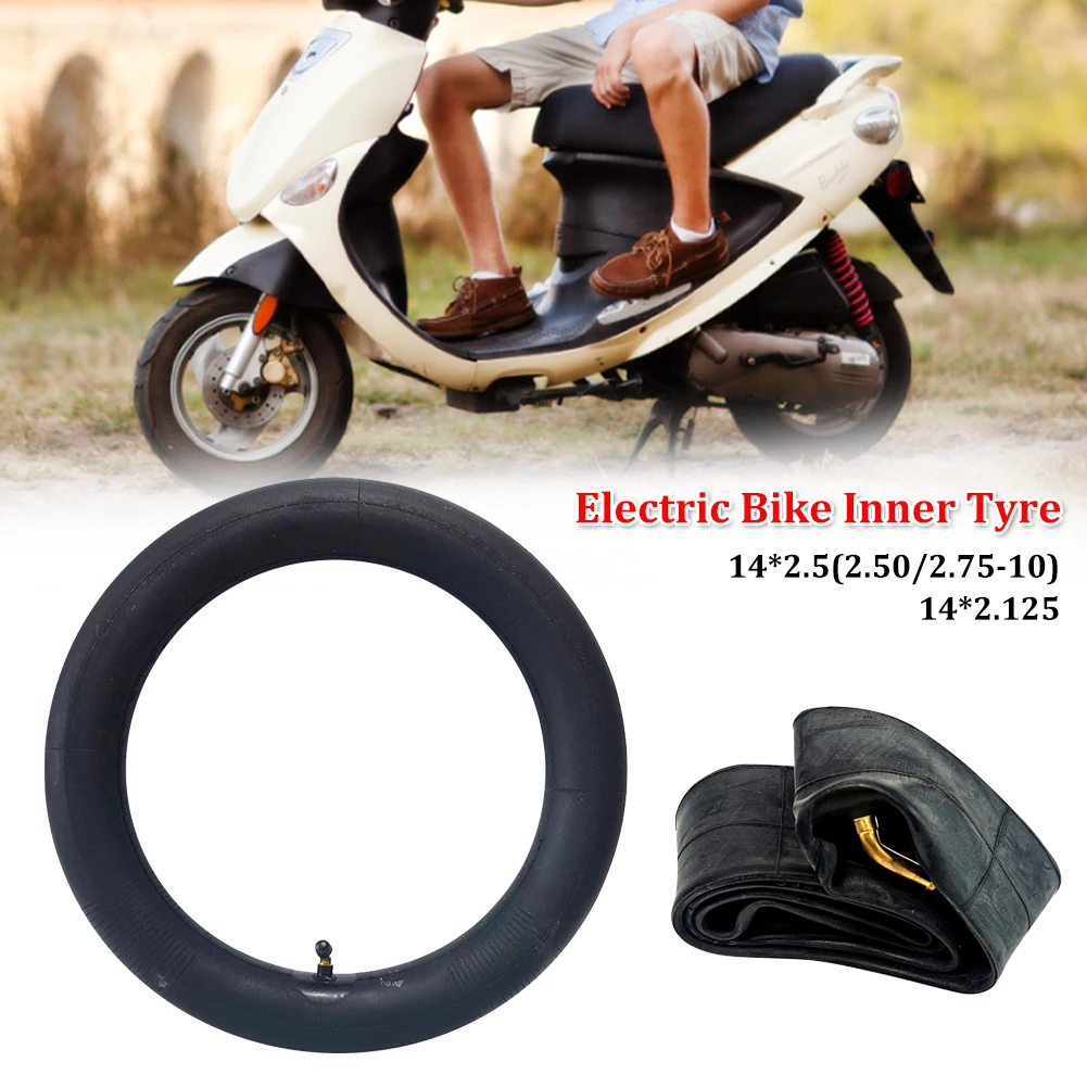 14 Inch Pneumatic Wheel Tire 14*2.5(2.50/2.75-10)/14*2.125 Inner Tire Tyre With Bent Valve For Electric Bicycles Cycling Parts
14 Inch Pneumatic Wheel Tire 14*2.5(2.50/2.75-10)/14*2.125 Inner Tire Tyre With Bent Valve For Electric Bicycles Cycling Parts