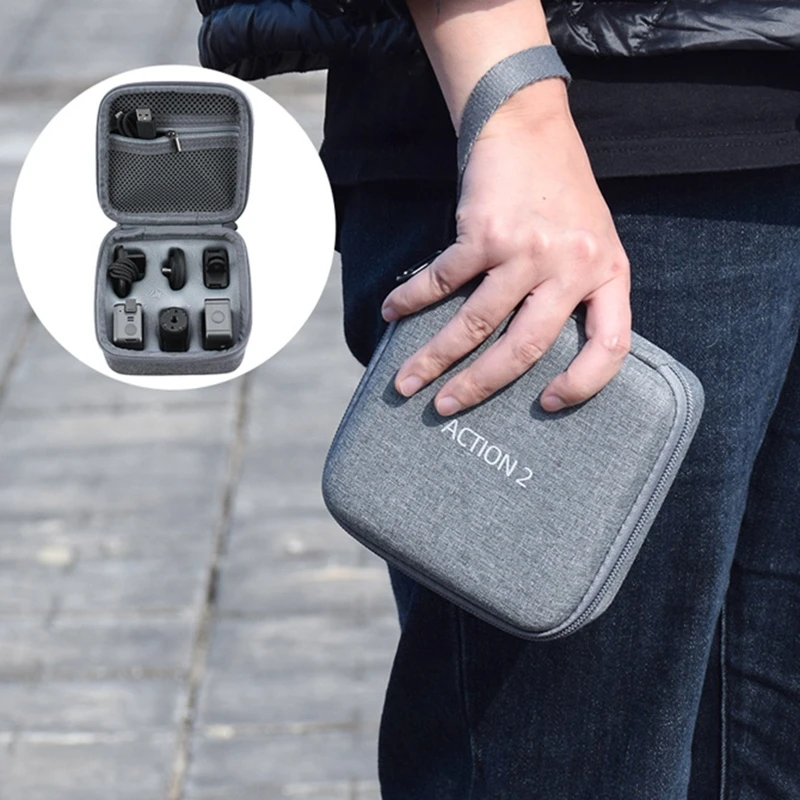 594F Action 2 Чехол для dji Action 2 Dual-Screen Power Combo аксессуары для путешествий сумка для переноски с ремешком на молнии
594F Action 2 Чехол для dji Action 2 Dual-Screen Power Combo аксессуары для путешествий сумка для переноски с ремешком на молнии