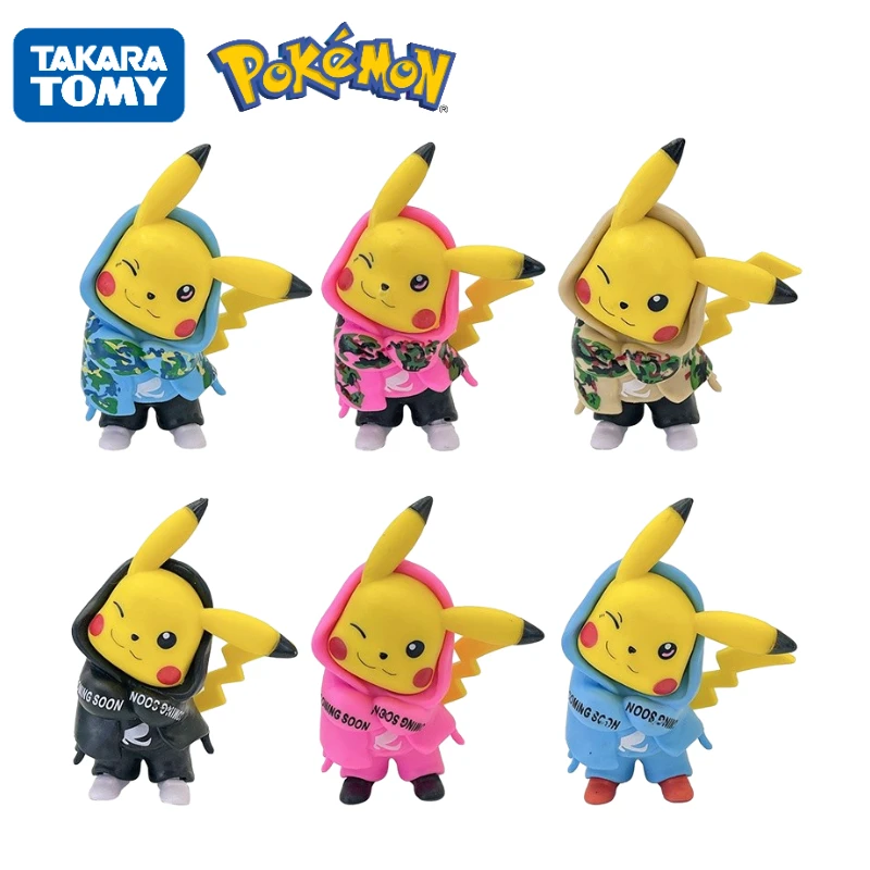 Genuine Pokemon Star Camouflage Tide Clothes Pikachu Anime Figures Hand-made Bag Model Car Ornaments Blind Box Doll Toys Gifts
Genuine Pokemon Star Camouflage Tide Clothes Pikachu Anime Figures Hand-made Bag Model Car Ornaments Blind Box Doll Toys Gifts