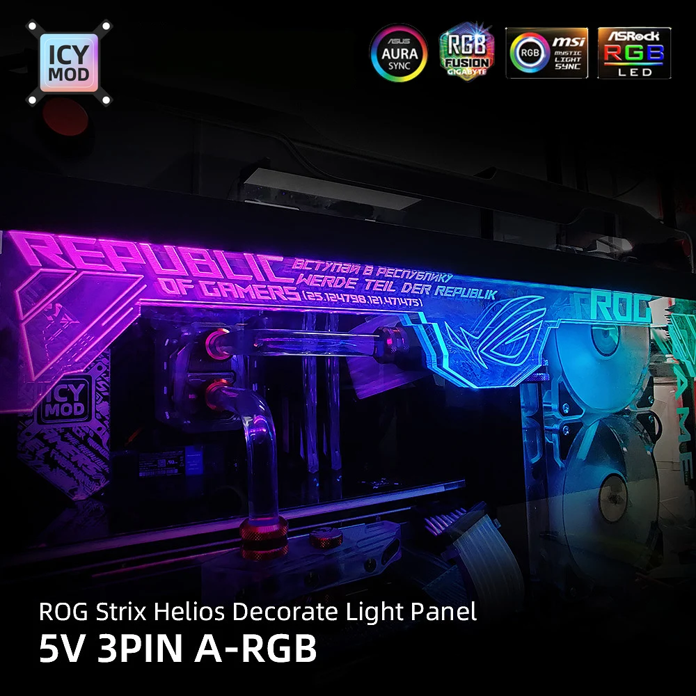 Декоративная световая панель ROG Strix Helios GX601 на заказ, для верхней части шасси, светосветильник плата RGB Faith 5 В или 12 В
Декоративная световая панель ROG Strix Helios GX601 на заказ, для верхней части шасси, светосветильник плата RGB Faith 5 В или 12 В