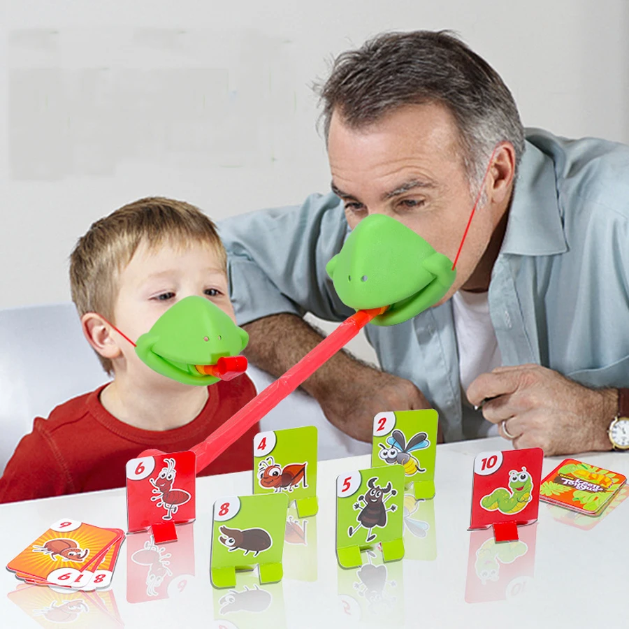 Chameleon Lizard Mask Wagging Tongue Lick Cards Board Games for Children Family Party Toys Antistress Funny Desktop Game Toys
Chameleon Lizard Mask Wagging Tongue Lick Cards Board Games for Children Family Party Toys Antistress Funny Desktop Game Toys