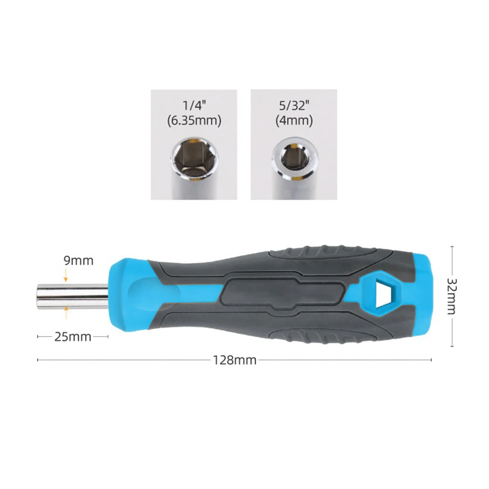 Magnetic Screwdriver Bit Holder Handle Driver For Embedded Hex Torx 4mm/6.35mm For Furniture And Home Appliance Repairs
Magnetic Screwdriver Bit Holder Handle Driver For Embedded Hex Torx 4mm/6.35mm For Furniture And Home Appliance Repairs