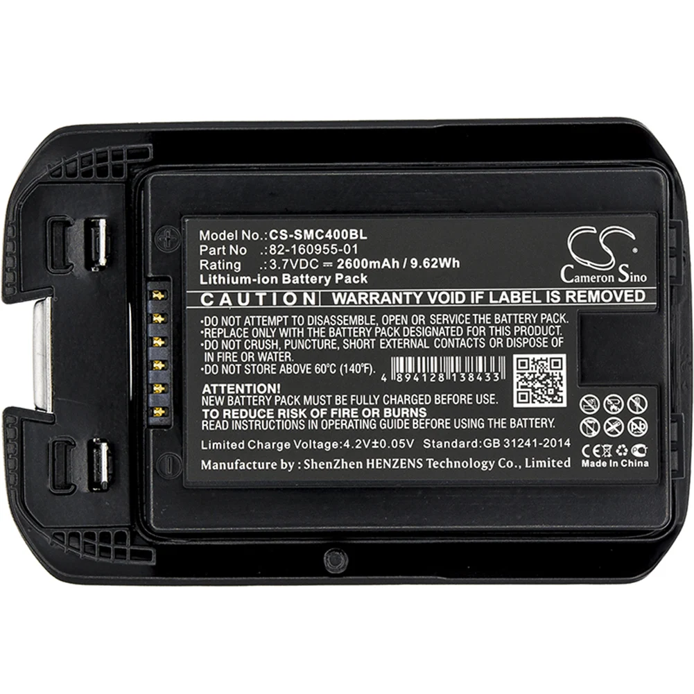 Cameron Sino 2600mA Battery for Symbol MC40N0-SCJ3RM0,MC40N0-SLK3R01,MC40N0-SLK3R0112 82-160955-01
Cameron Sino 2600mA Battery for Symbol MC40N0-SCJ3RM0,MC40N0-SLK3R01,MC40N0-SLK3R0112 82-160955-01
