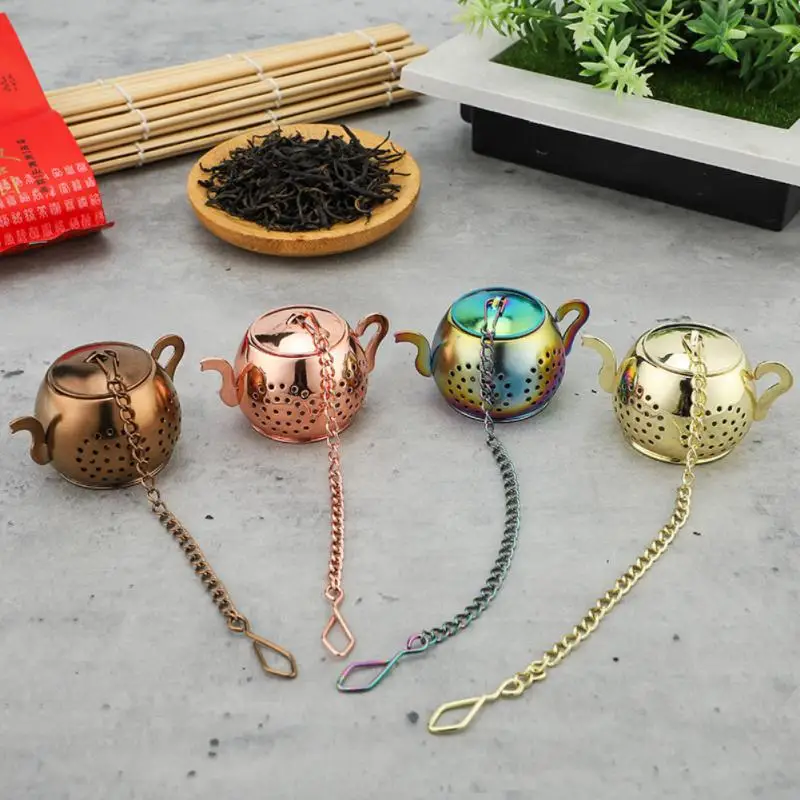 Stainless Steel Creative Tea Leak Tea Set Tea Teapot-shaped Infuser Tea Filter Strainers Kitchen Accessories 
Stainless Steel Creative Tea Leak Tea Set Tea Teapot-shaped Infuser Tea Filter Strainers Kitchen Accessories