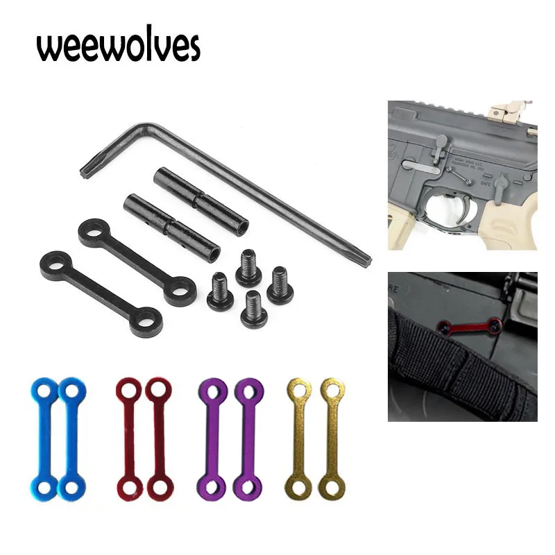 WEEWOLVES 4 colors Airsoft M4 M16 gun AR 15 Accessories Steel Anti Walk Rotation Pins .223/.308 Trigger 
WEEWOLVES 4 colors Airsoft M4 M16 gun AR 15 Accessories Steel Anti Walk Rotation Pins .223/.308 Trigger