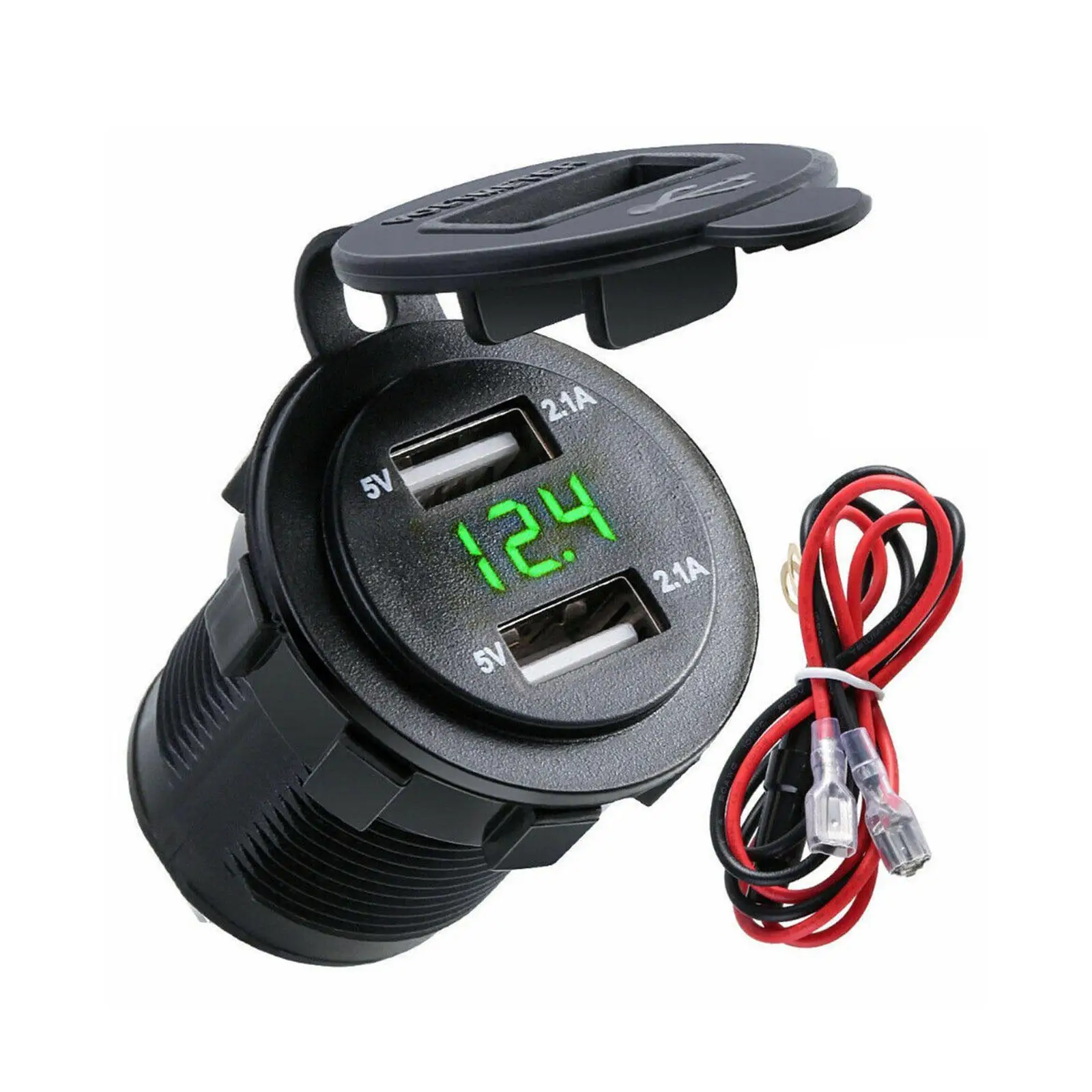 Car Usb 4.2A 5V Dual Usb Cigar Lighter 12v Cigarette Lighter Motorcycle Built-in Auto Socket Charger Lighter Car U2L9
Car Usb 4.2A 5V Dual Usb Cigar Lighter 12v Cigarette Lighter Motorcycle Built-in Auto Socket Charger Lighter Car U2L9
