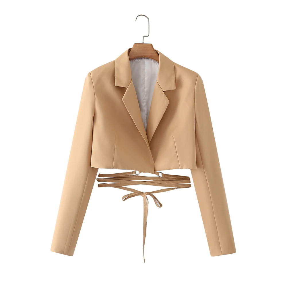 Summer 2022 New Ladies Fashion Chic Elegant Short Drawstring Long Sleeve Suit Jacket Retro Casual Personality Women's Top
Summer 2022 New Ladies Fashion Chic Elegant Short Drawstring Long Sleeve Suit Jacket Retro Casual Personality Women's Top
