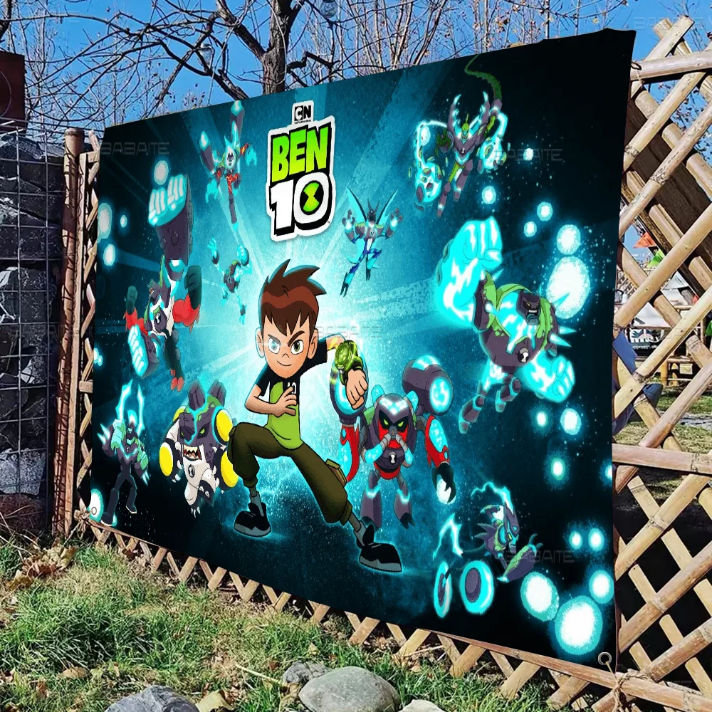 Аниме B-Ben 10 DIY флаг для семейной группы фото гостиная домашний декор в общежитии