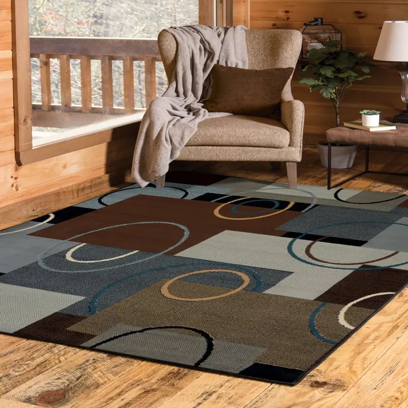Unique, Geometric Brown Bella 7'10"x10'6" Brunswick Weavers Area Rug - Perfect for Modern Home Decorating and Delight.
Unique, Geometric Brown Bella 7'10"x10'6" Brunswick Weavers Area Rug - Perfect for Modern Home Decorating and Delight.