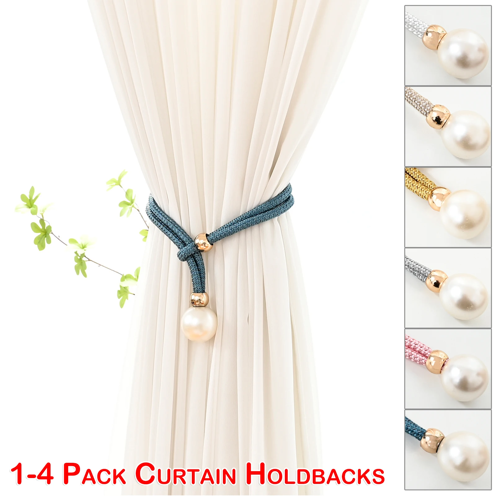 1/2/4 PCS Curtain Tie Back Rope with 4 cm Pearl Window Curtain & Voile Tiebacks Holdbacks Drapes Ornament Pearl Curtain Ropes
1/2/4 PCS Curtain Tie Back Rope with 4 cm Pearl Window Curtain & Voile Tiebacks Holdbacks Drapes Ornament Pearl Curtain Ropes