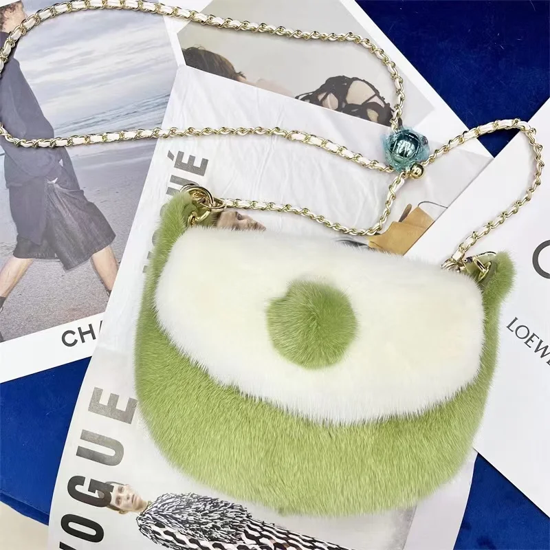 Imported mink fur cat ear envelope bag girl cute sweet whole leather solid color mink one-shoulder cross-body casual kitten bag
Imported mink fur cat ear envelope bag girl cute sweet whole leather solid color mink one-shoulder cross-body casual kitten bag