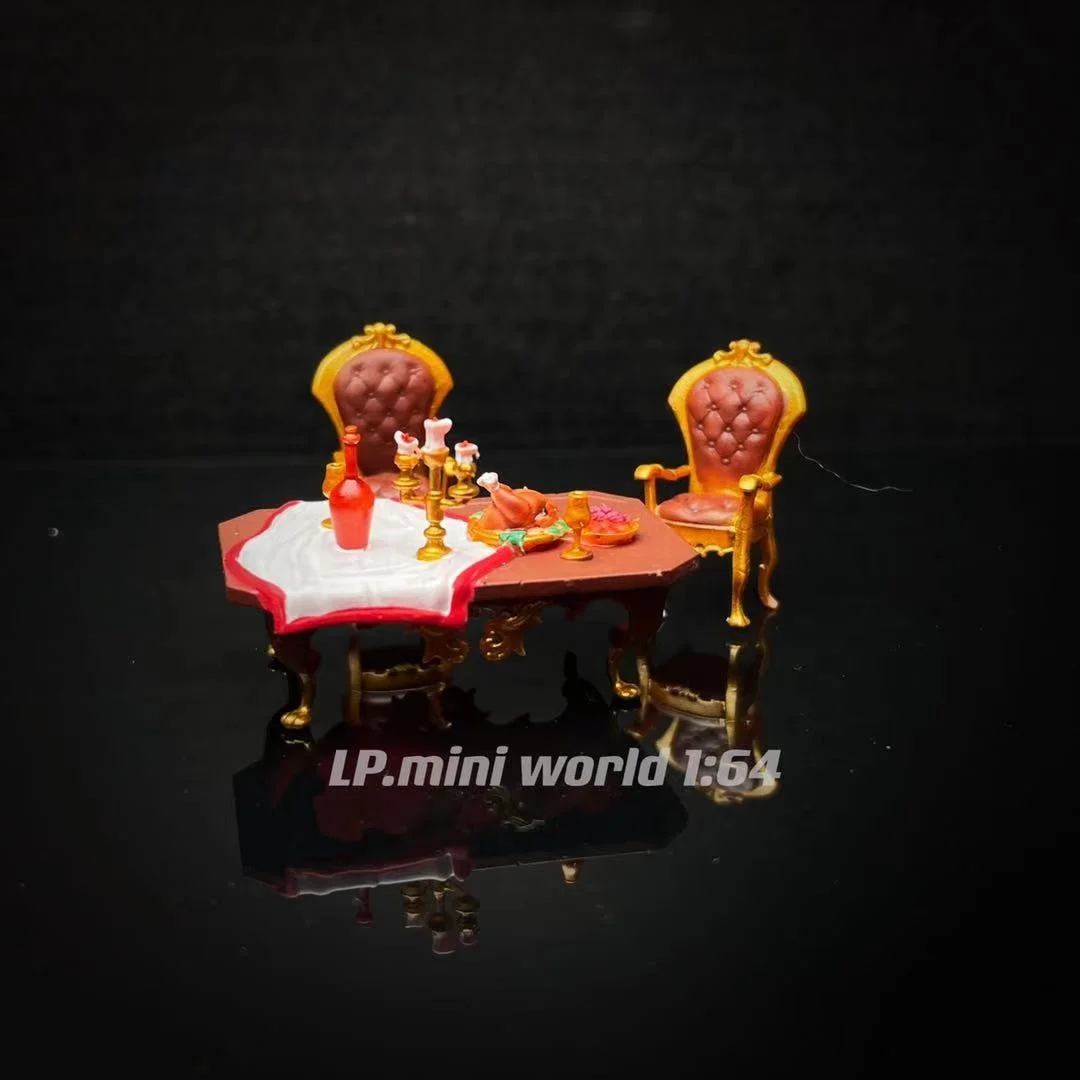 Модель 1/64 реквизит для сцены, французский обеденный стол, микро Ландшафтный реквизит, модель автомобиля, украшение для сцены
Модель 1/64 реквизит для сцены, французский обеденный стол, микро Ландшафтный реквизит, модель автомобиля, украшение для сцены
