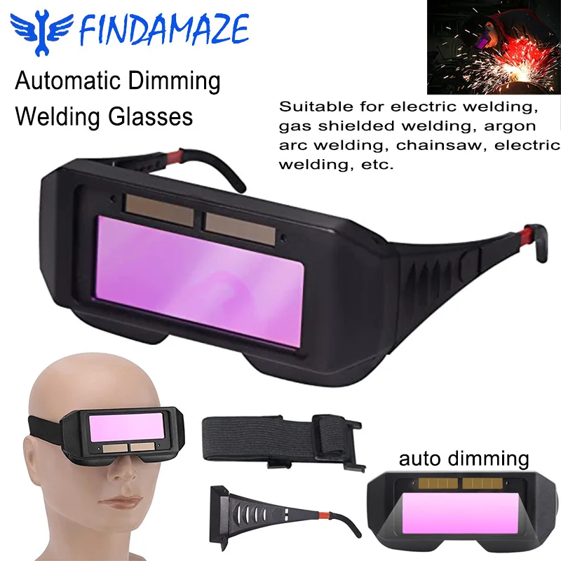 Solar Welding Goggles Wear Glasses Mask Welder Safety Eye Protection Welder Special Anti-Glare Glasses Tool Automatic Dimming
Solar Welding Goggles Wear Glasses Mask Welder Safety Eye Protection Welder Special Anti-Glare Glasses Tool Automatic Dimming