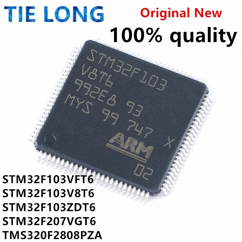 1pcs/lot STM32F103VFT6 STM32F103V8T6 STM32F103ZDT6 STM32F207VGT6 TMS320F2808PZA LQFP-100 Microcontroller chip New location
1pcs/lot STM32F103VFT6 STM32F103V8T6 STM32F103ZDT6 STM32F207VGT6 TMS320F2808PZA LQFP-100 Microcontroller chip New location