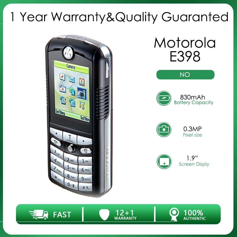 Фото Motorola E398 Восстановленный-Оригинальный разблокированный 1 9 дюймовый дешевый