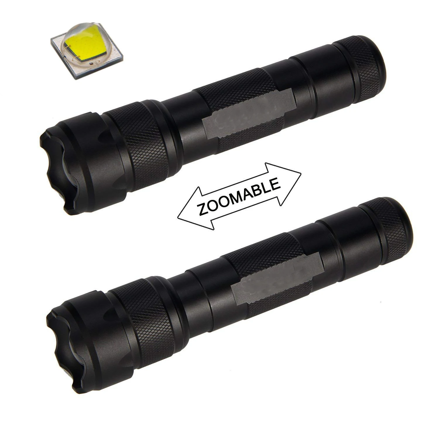 

Skysted 502B Single Mode Zoomable 800 Lumens 10W XM-L2 U3 LED Cool White LED 18650 Camping Flashlight Outdoor Torch