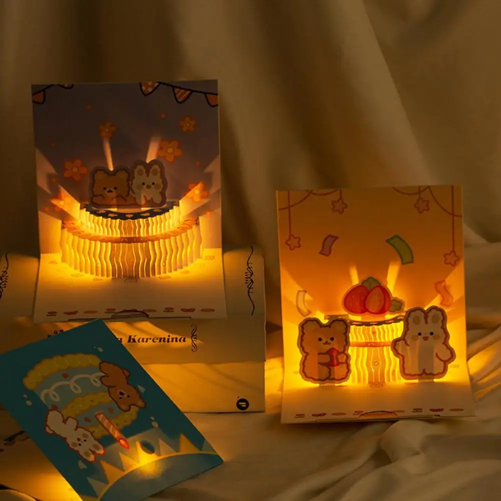 Music Light Cute Bear Happy Birthday Cake Cartoon Creative 3D Pop Up Greeting Card Kids Birthday Gift Card
Music Light Cute Bear Happy Birthday Cake Cartoon Creative 3D Pop Up Greeting Card Kids Birthday Gift Card
