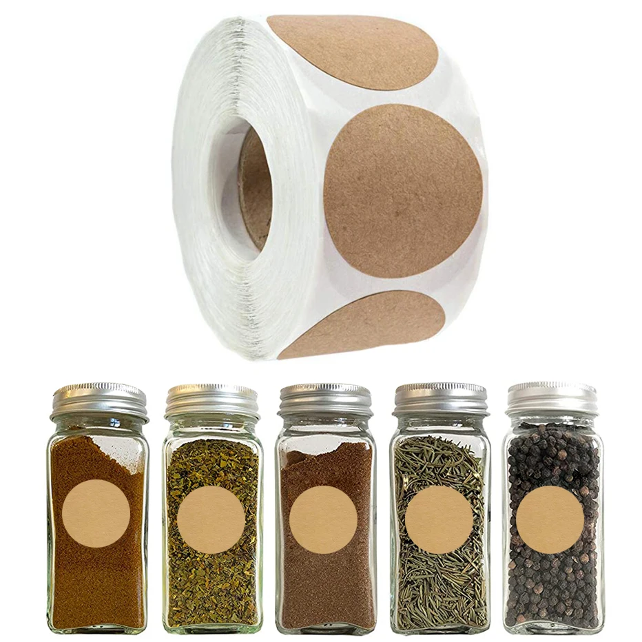 6cm Round Brown Label Stickers Reusable Waterproof Stickers for Containers Jars Mason Spice Glass Organizers Adhesive Stickers
6cm Round Brown Label Stickers Reusable Waterproof Stickers for Containers Jars Mason Spice Glass Organizers Adhesive Stickers