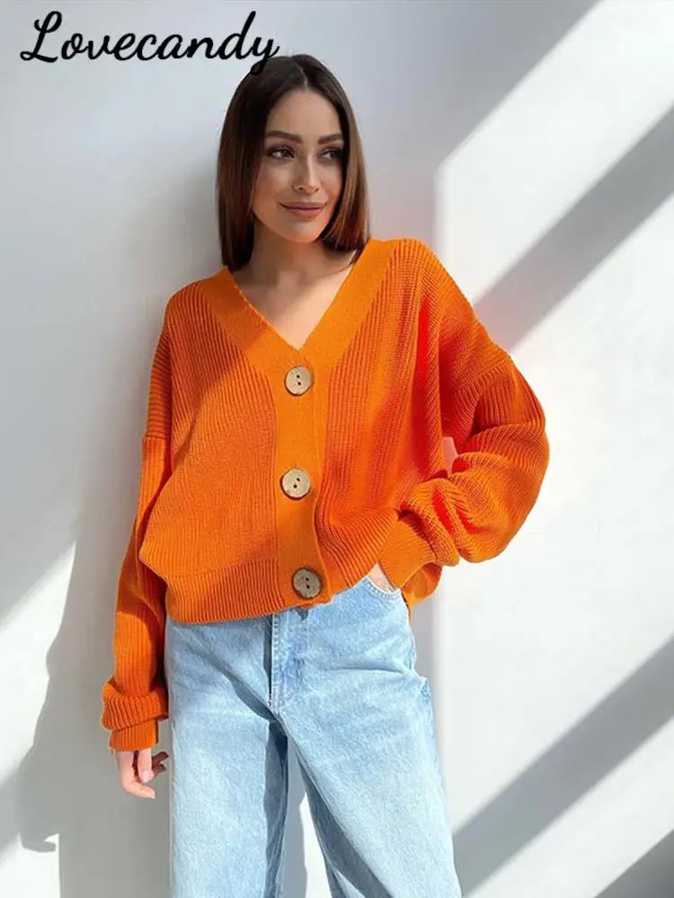 Women Vintage Chic Solid Sweater Cardigan Single-breasted V-Neck Short Sweaters Autumn Winter Female Fashion Streetwear Cardigan
Women Vintage Chic Solid Sweater Cardigan Single-breasted V-Neck Short Sweaters Autumn Winter Female Fashion Streetwear Cardigan