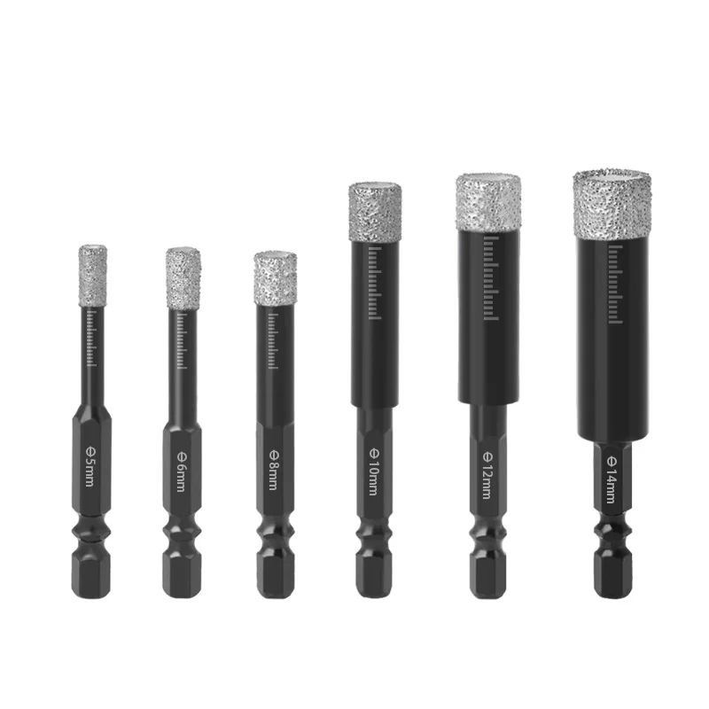 5/6/8/10/12/14/16mm Vaccum Brazed Diamond Dry Drill Bits Hole Saw Cutter for Granite Marble Ceramic Tile Glass New 
5/6/8/10/12/14/16mm Vaccum Brazed Diamond Dry Drill Bits Hole Saw Cutter for Granite Marble Ceramic Tile Glass New