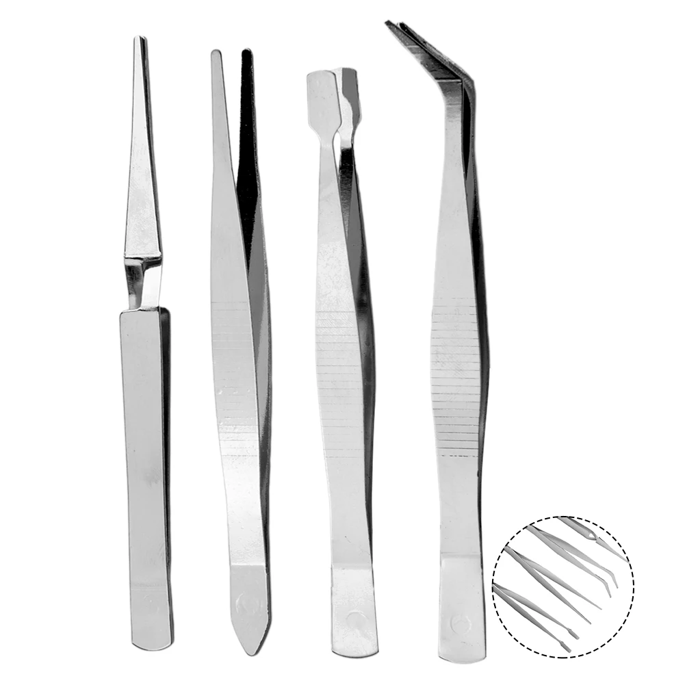 4PCS Anti-Skid Combination Pliers Mobile Phone Repair Tweezers Silver Stainless Steel Straight Bent Clip.Dressing
4PCS Anti-Skid Combination Pliers Mobile Phone Repair Tweezers Silver Stainless Steel Straight Bent Clip.Dressing