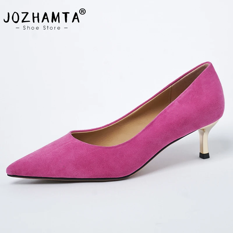 JOZHAMTA Size 34-39 Women Pumps Sexy Real Leather High Heels Shoes Woman 2023 Spring Fashion Party Office Lady Daily Footwear
JOZHAMTA Size 34-39 Women Pumps Sexy Real Leather High Heels Shoes Woman 2023 Spring Fashion Party Office Lady Daily Footwear