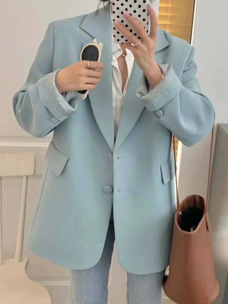 Spring Autumn Casual Elegant Women Blazer Long Sleeve Solid Notched Collar Female Suit Jacket Fashion Outerwear Business Clothes
Spring Autumn Casual Elegant Women Blazer Long Sleeve Solid Notched Collar Female Suit Jacket Fashion Outerwear Business Clothes