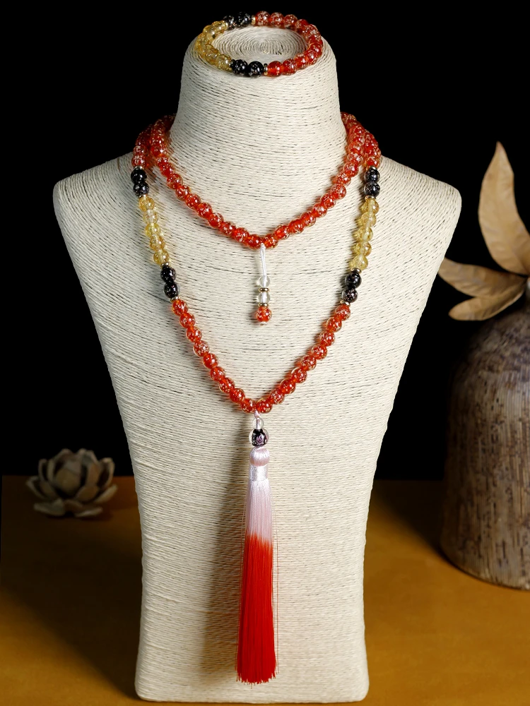 108 Beads Prayer Necklace Japamala Set Meditation Bead Mala Necklace Women Jewelry Luminous Necklace female accessories Gifts
108 Beads Prayer Necklace Japamala Set Meditation Bead Mala Necklace Women Jewelry Luminous Necklace female accessories Gifts