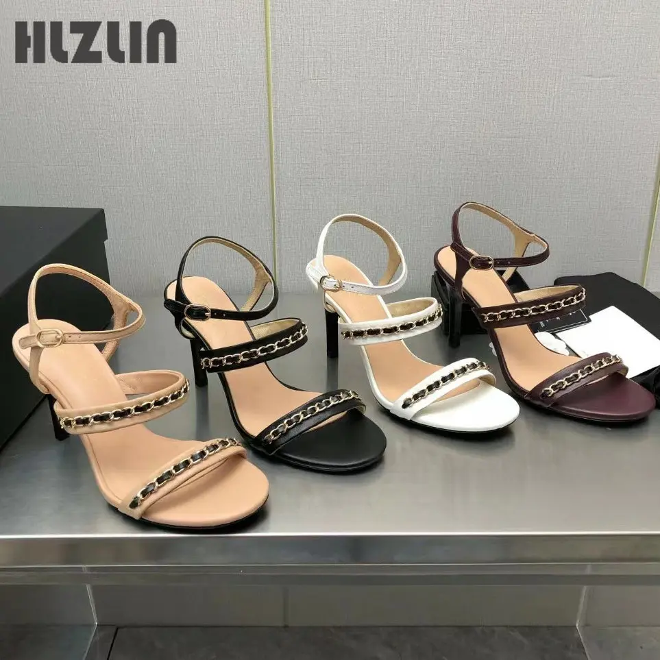 Europe and the United States wind chain high heels female leather 2023 spring new flat line with open toe Roman sandals female
Europe and the United States wind chain high heels female leather 2023 spring new flat line with open toe Roman sandals female