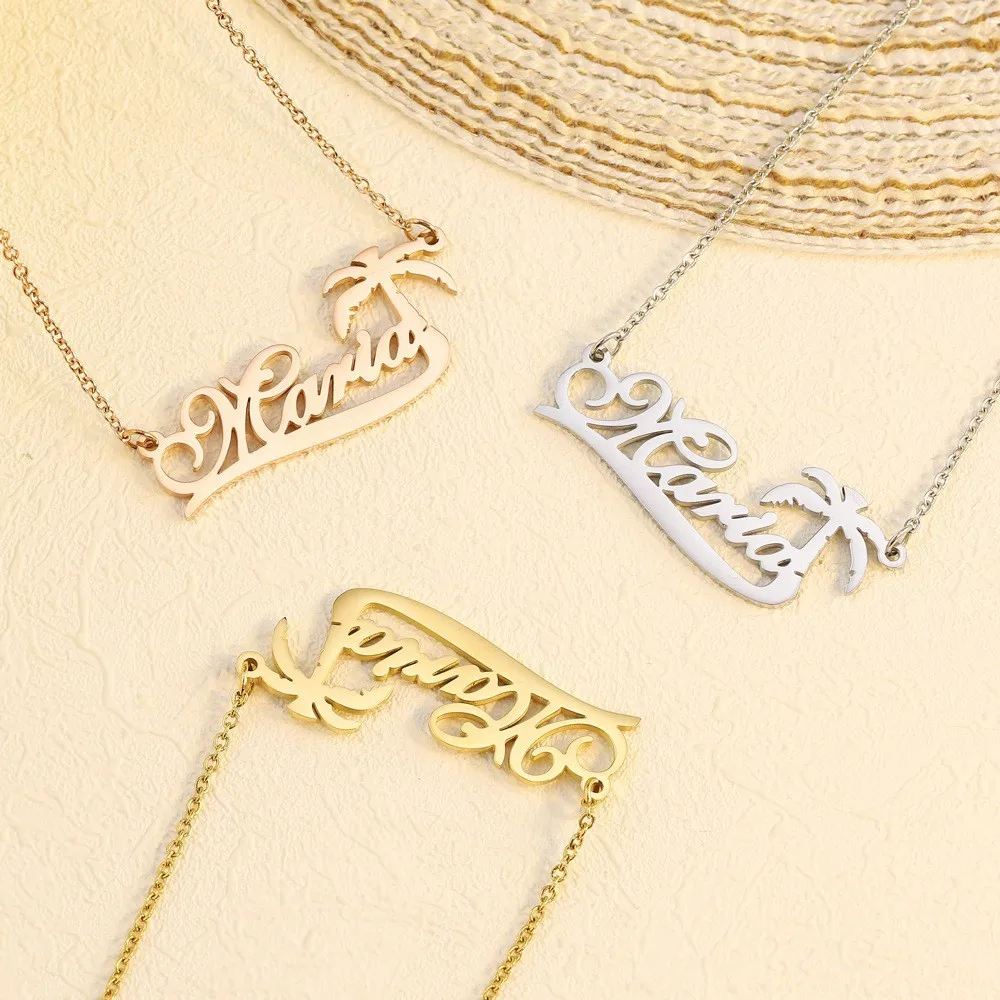 Personalized Engraved Name DIY Necklace For Women Girl Stainless Steel Palm Pendant Jewelry Gift Rose Gold Color
Personalized Engraved Name DIY Necklace For Women Girl Stainless Steel Palm Pendant Jewelry Gift Rose Gold Color