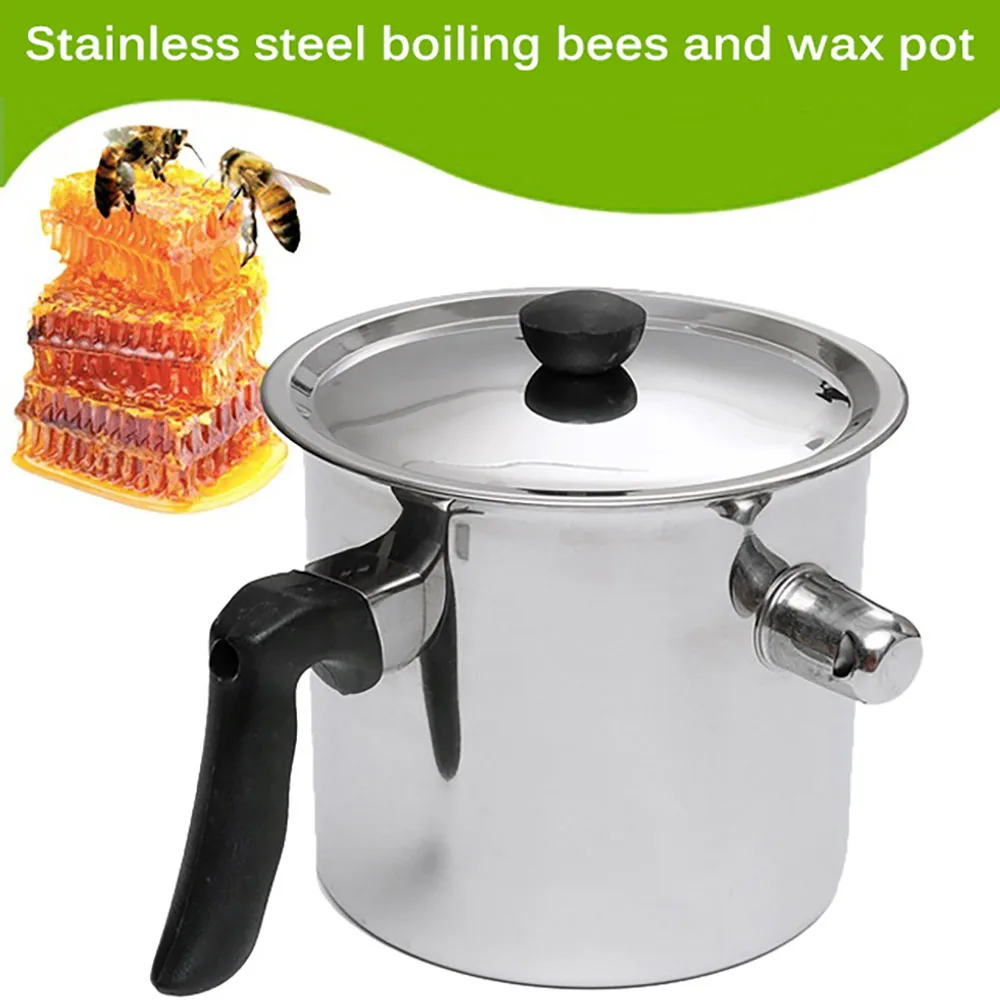 Home Wax Pot with 1.5L Stainless steel 304 Wax melter pot wax Pot Non-stick Pan Boiled Beekeeping Tools for DIY Decor Making
Home Wax Pot with 1.5L Stainless steel 304 Wax melter pot wax Pot Non-stick Pan Boiled Beekeeping Tools for DIY Decor Making