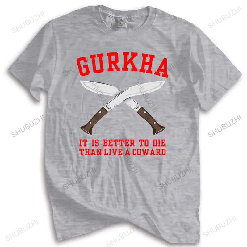 

Men Cotton T Shirt Summer Brand Tshirt GURKHA MOTTO ELITE REGIMENT INSPIRED SLOGAN ARMY ADULTS T-SHIRT Top Tees Mens Tshirt