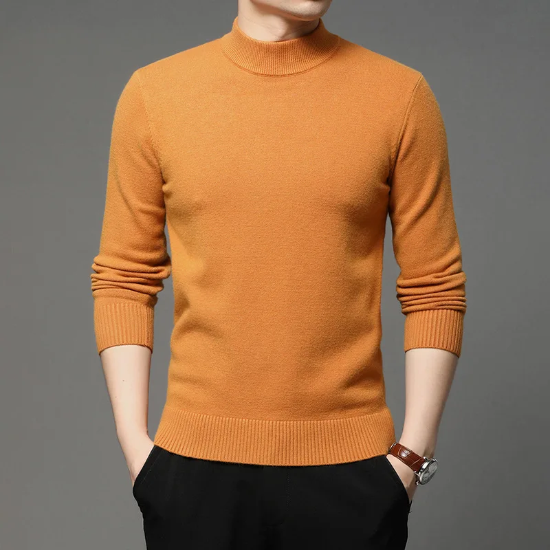 New Winter Fall Men Long Sleeves Bottoming Shirt Male Fashion Autumn Thick Warm Clothes Turtleneck Solid Color Pullover Sweater
New Winter Fall Men Long Sleeves Bottoming Shirt Male Fashion Autumn Thick Warm Clothes Turtleneck Solid Color Pullover Sweater