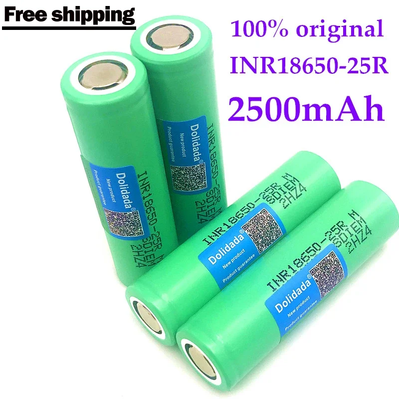 1-20PCS Original Samsung Rechargeable Battery 3.6V 2500mah INR18650 Battery 25R 20A Lithium Battery Screwdriver Flashlight 
1-20PCS Original Samsung Rechargeable Battery 3.6V 2500mah INR18650 Battery 25R 20A Lithium Battery Screwdriver Flashlight