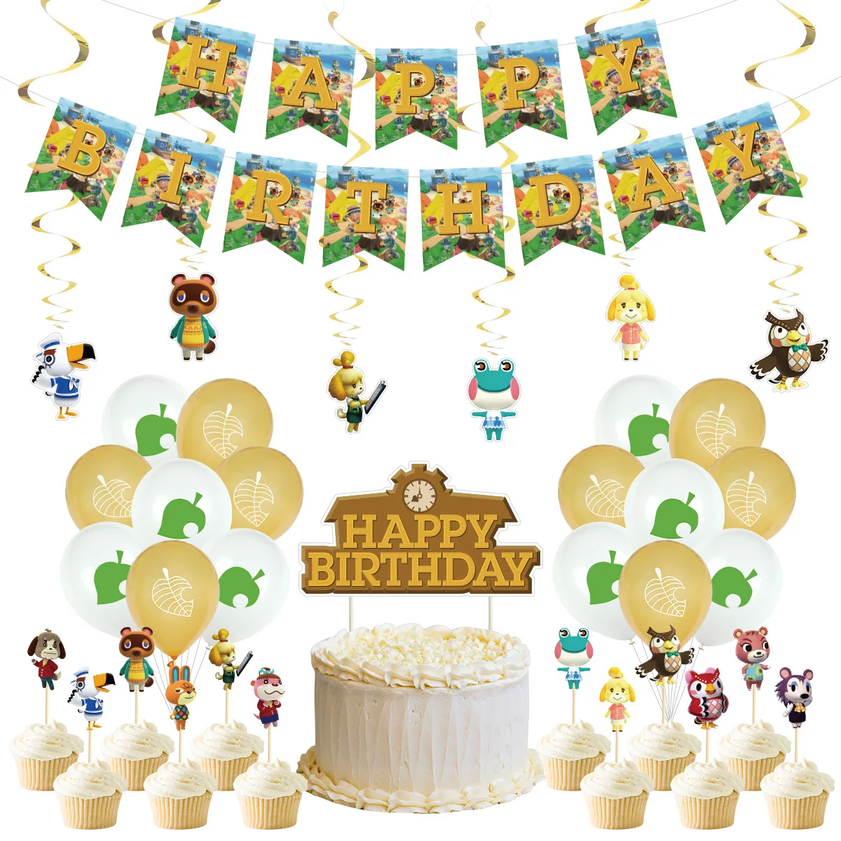 JOLLYBOOM Forest Animal Theme Birthday Party White Light Brown Balloon Set Hanging Swirl Cupcake Topper for Birthday Decoration
JOLLYBOOM Forest Animal Theme Birthday Party White Light Brown Balloon Set Hanging Swirl Cupcake Topper for Birthday Decoration