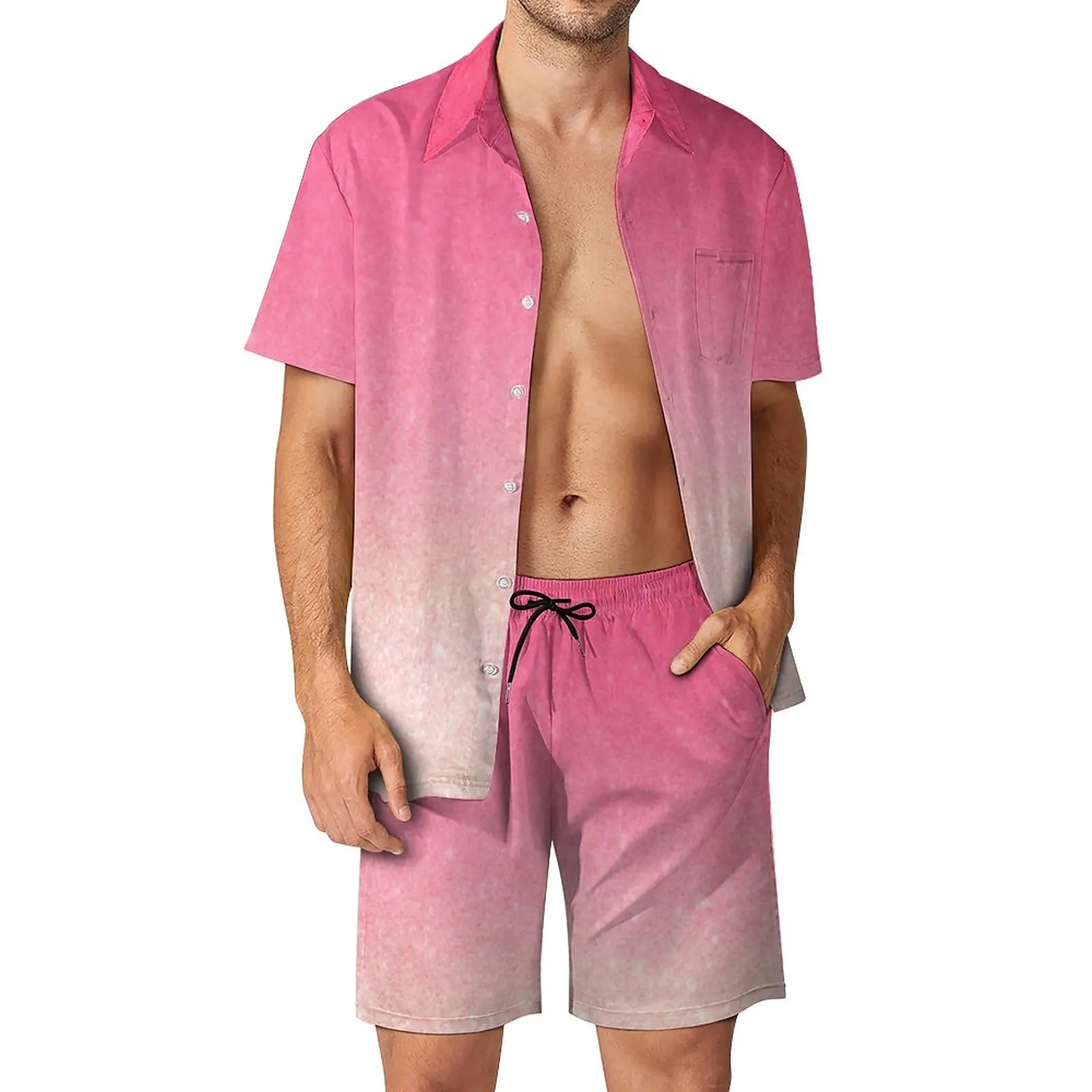 Ombre Men Sets Pink Glitter Print Casual Shirt Set Trendy Beachwear Shorts Summer Suit Two-piece Plus Size 3XL
Ombre Men Sets Pink Glitter Print Casual Shirt Set Trendy Beachwear Shorts Summer Suit Two-piece Plus Size 3XL