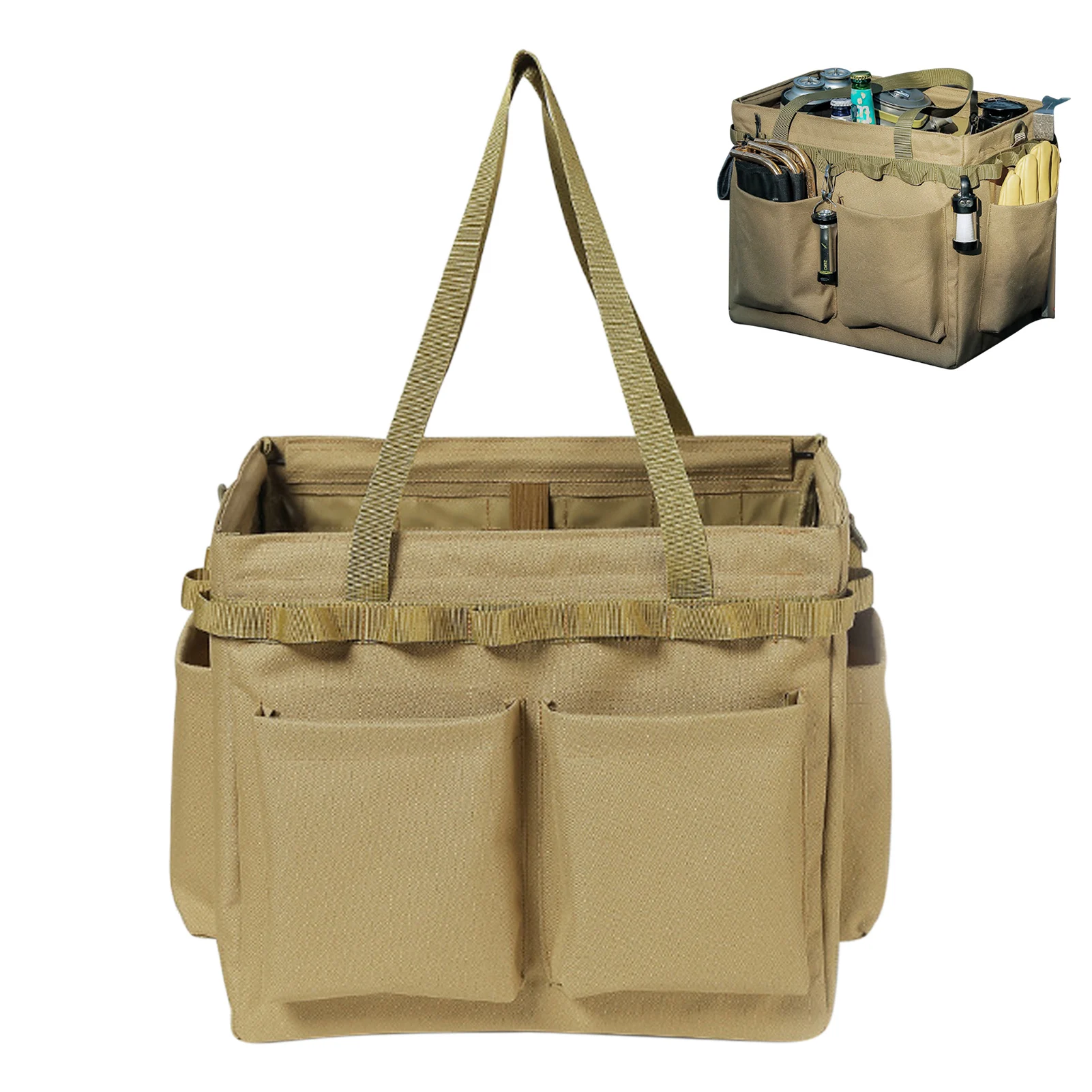 Wide Mouth Tool Bag Multi-pocket Outdoor Camping Tool Bag Outdoor Camping Tool Bag Foldable Heavy Duty Tool Bag For Outdoor
Wide Mouth Tool Bag Multi-pocket Outdoor Camping Tool Bag Outdoor Camping Tool Bag Foldable Heavy Duty Tool Bag For Outdoor
