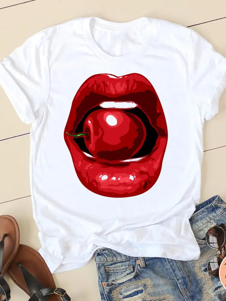 ZOGANKI Clothing Summer Short Sleeve Watercolor Lip Sexy New Ladies Casual Women Fashion Graphic Tee T-shirts Female T Shirt
ZOGANKI Clothing Summer Short Sleeve Watercolor Lip Sexy New Ladies Casual Women Fashion Graphic Tee T-shirts Female T Shirt
