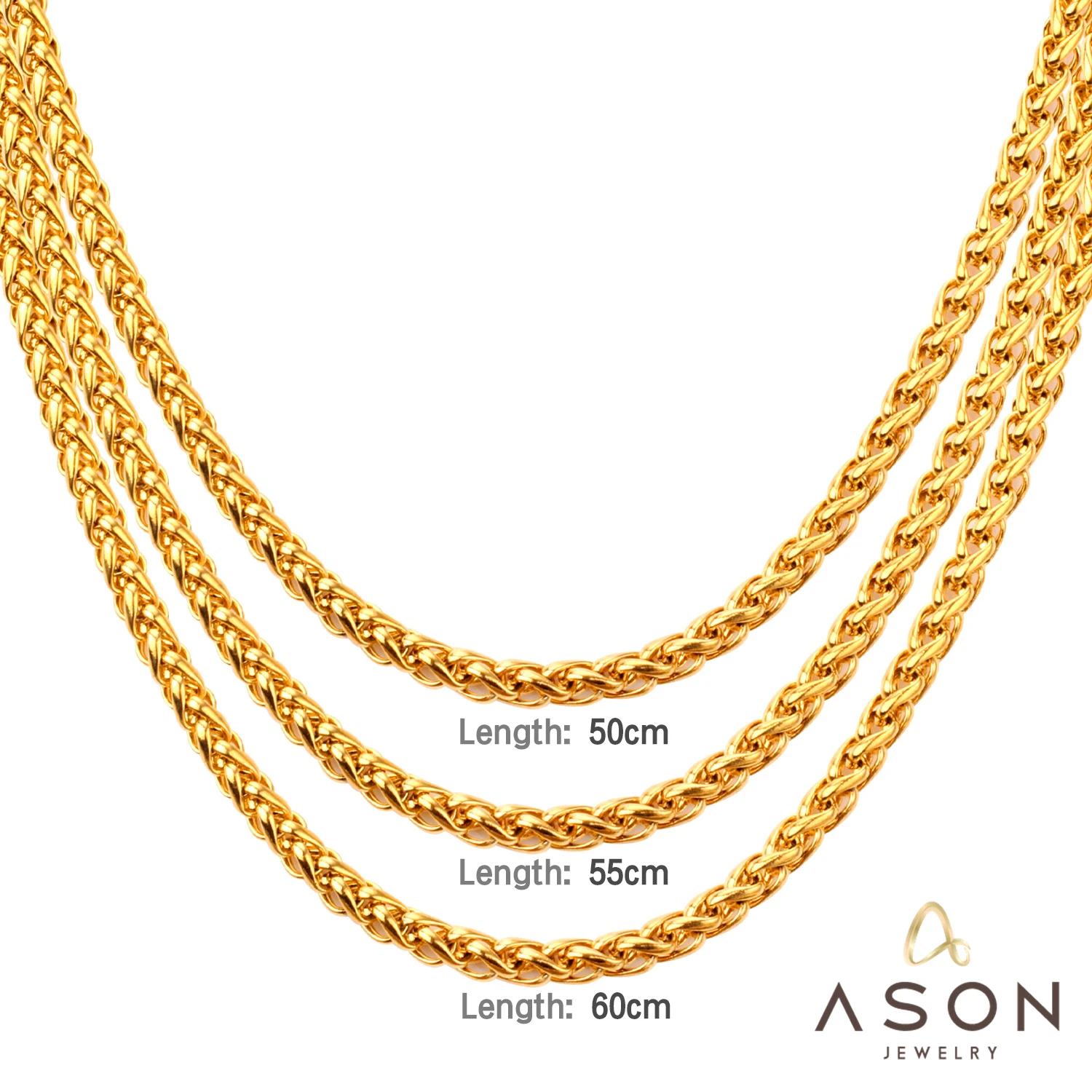 ASONSTEEL Women/Men Jewelry Set Stainless Steel Necklace Bracelet Sets Without Pendant Chain for Diy Jewelry Making Wholesale
ASONSTEEL Women/Men Jewelry Set Stainless Steel Necklace Bracelet Sets Without Pendant Chain for Diy Jewelry Making Wholesale