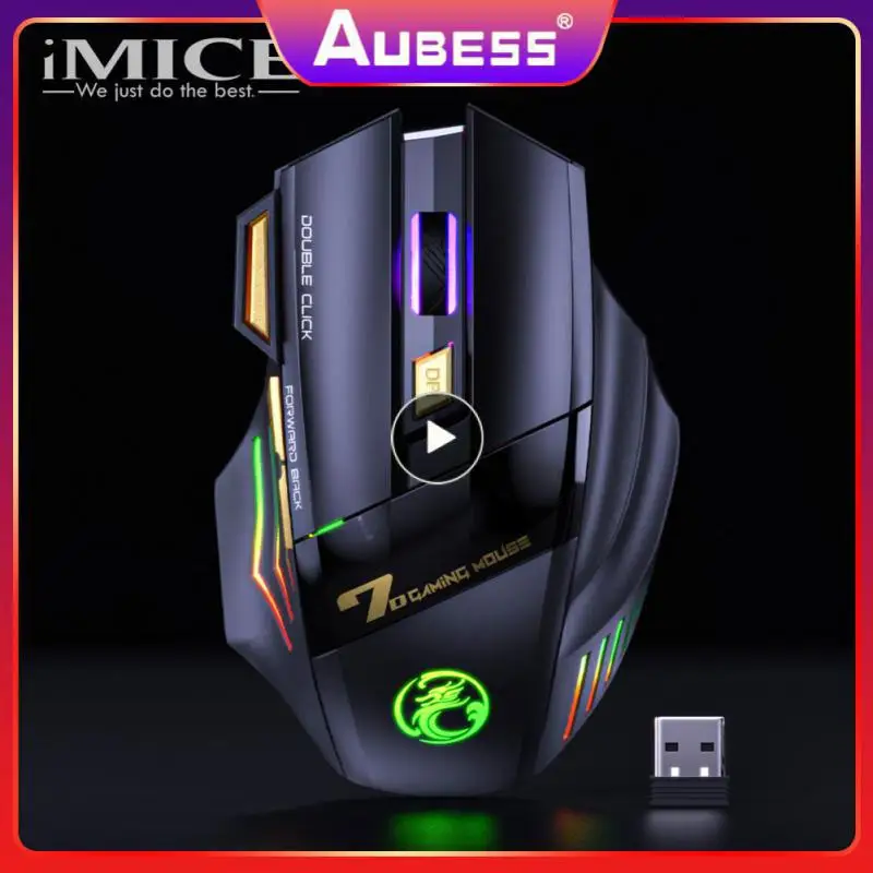 7 Button Wireless Mouse High Sensitivity Office Mouse Rechargeable Laptop Mice Mause 2.4g Mute For Game Computer Tablet Pc 
7 Button Wireless Mouse High Sensitivity Office Mouse Rechargeable Laptop Mice Mause 2.4g Mute For Game Computer Tablet Pc