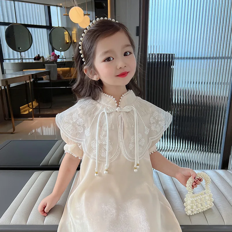 Girl Dresses 2023 Summer New Kids Clothes Girl Chinoiserie Short Sleeve Children's Clothing Baby Retro Solid Skirt Fashion
Girl Dresses 2023 Summer New Kids Clothes Girl Chinoiserie Short Sleeve Children's Clothing Baby Retro Solid Skirt Fashion